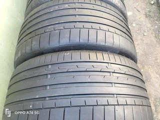 Set  of 295/35/23 Continental sport Contact 6, 80%thread, no patch no plug