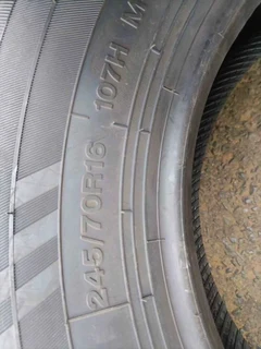 A set of 245/70/16 Hilo brand new tyres