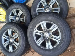 A set of 17inch Toyota Hilux GD6 mags and tyres for sale