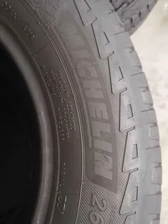 A set of 265/60/18 michelin tyres