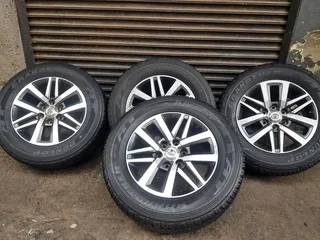 18 inches Toyota Fortuna rims and tyres. Rims still in perfect condition no denth, buckle or scratch