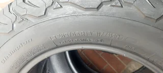 4x 265/65/18 bf goodrich tyres white wall