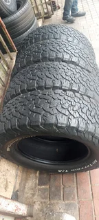 4x 265/65/18 bf goodrich tyres white wall
