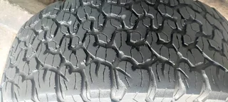 4x 265/65/18 bf goodrich tyres white wall