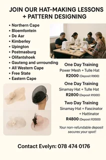 Hats in Stock and  Hatmaking training