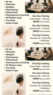Train with us on Hatmaking Training and Be Your own Boss