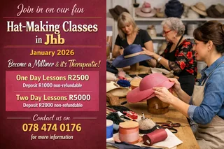 Join Hatmaking classes in Jhb