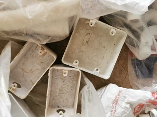 house wires, various conduit, connectors, insulation box, geyser-wise, etc.