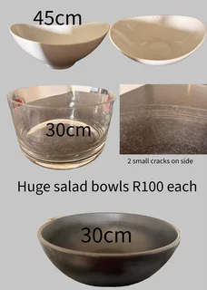 Huge Glas bowls for sale