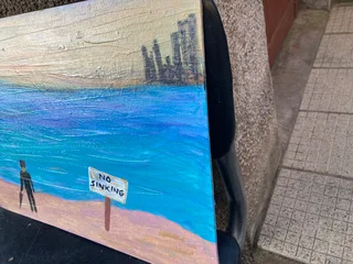 Acrylic painting unframed