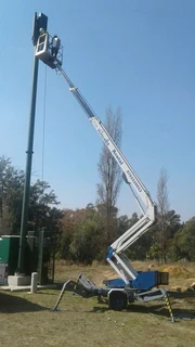 VerticalZA 21m trailer mounted Cherry picker