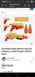 Nerf gun set