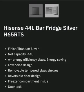 Hi Sense 44L Bar fridge