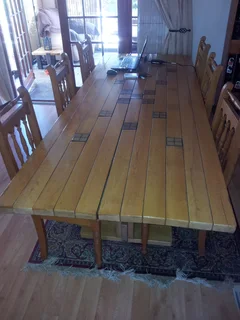 Solid Oak Italian Dining Table