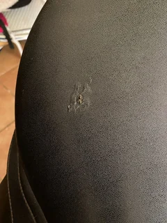 17” black wintec dressage saddle in medium-wide (blue) gullet