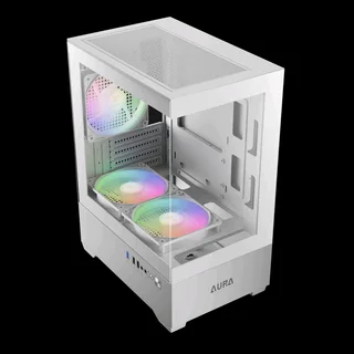 Gamdias AURA GC9M WH ARGBCOMPACT PANORAMIC ARGB MICRO-TOWER CASE