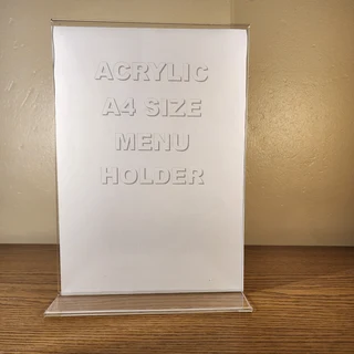 Acrylic A4 Menu Holder