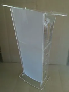 White Colour style Acrylic Podiums
