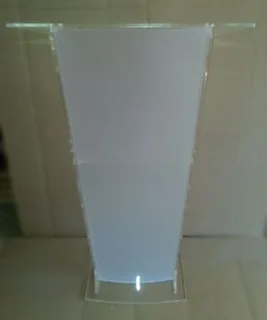 White Colour style Acrylic Podiums