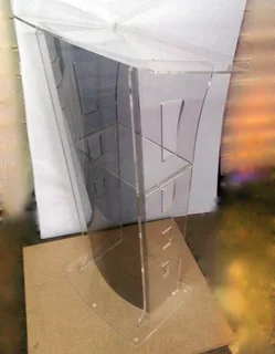 Light Smoke Colour style Acrylic Podiums