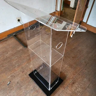 Clear Slimline Style Acrylic Podiums