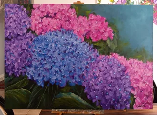 Hydrangeas original painting