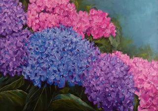 Hydrangeas original painting
