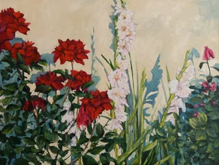 Floral oil painting