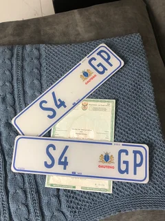 Personalised Number License -  S4 GP - Papers and plates
