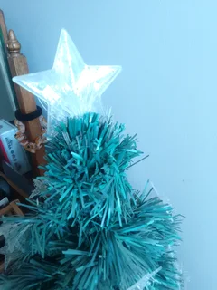 Christmas Tree Fibre with Lights