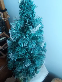 Christmas Tree Fibre with Lights
