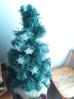 Christmas Tree Fibre with Lights