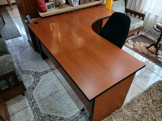 Office Desk with Side Drawers &amp; Chair