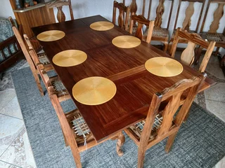 Extendable Teak Dining Room Suite