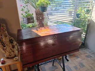 Hardwood vintage Chest