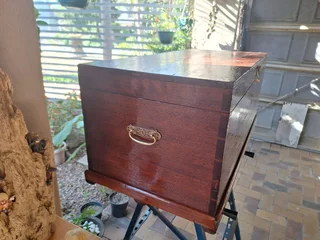 Hardwood vintage Chest