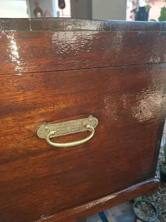Hardwood vintage Chest