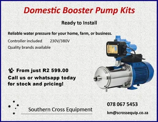 Booster pump kits