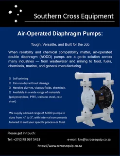 Air-operated diaphragm pumps - robust and versatile