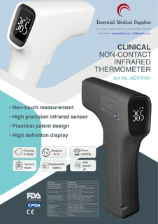 Bulk sale: non-contact digital thermotemeter guns - new