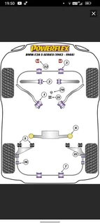 BMW E28 5 series suspension overhaul parts