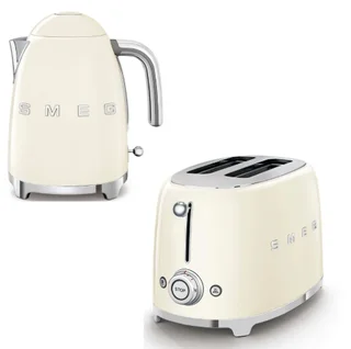SMEG RETRO 2 SLICE TOASTER AND KETTLE COMBO with 2 year warranty