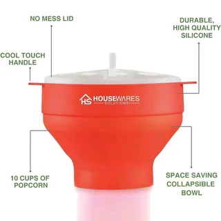 Collapsible popcorn popper