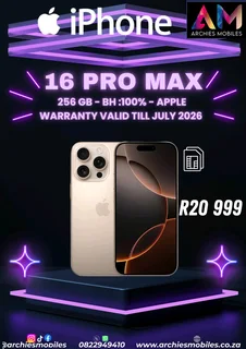 Iphone 16 Pro Max 256gb titanium desert