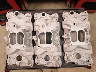 Small block Chevy V8 intake manifold