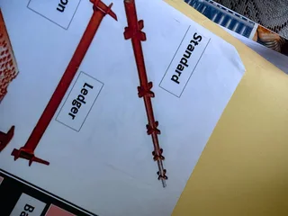 scaffolding for the construction