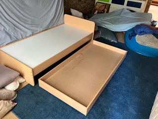 Single bed base with storage drawer/extra single base.