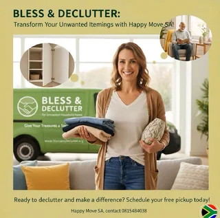 Declutter: Transform Your Unwanted Items into Blessings with Happy Move SA!