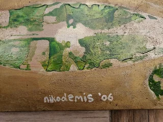 Unique multimedia artwork by well-known South African artist nikodemis