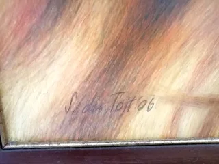 Evocative artwork (coloured pencil on board) by Suzanne du Toit